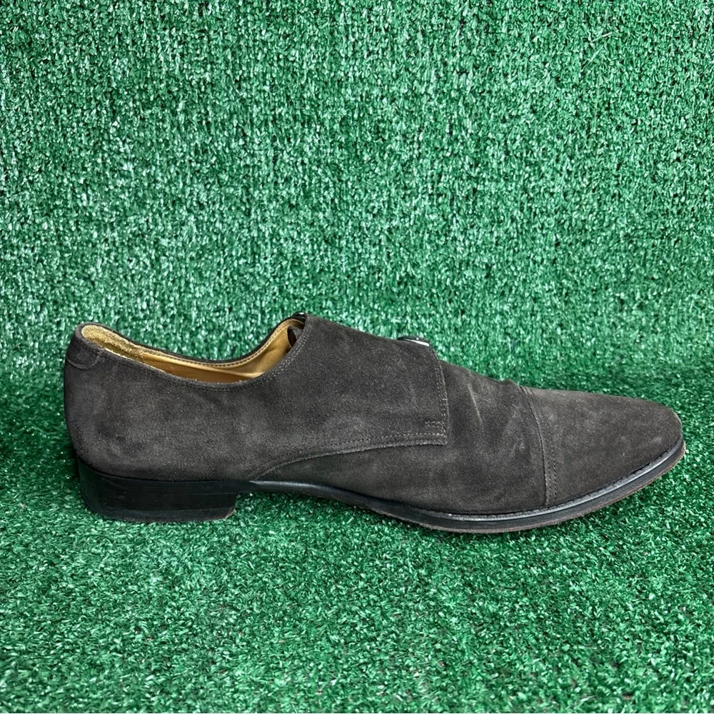SUITSUPPLY Formal Shoes Men's US 12 /‎ EU 45 Double Monk Strap Brown Suede